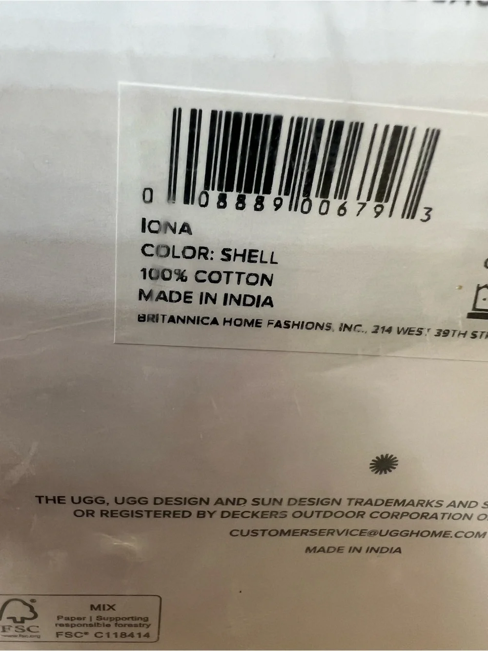 UGG queen sheet